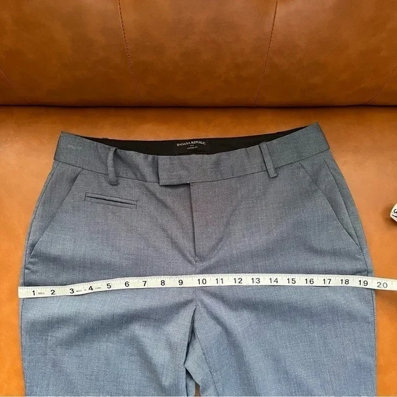 Banana Republic Jackson Fit Women’s Sz 6L Blue Gray Dress Pants Office Trousers - Picture 12 of 15